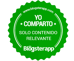 Insignia Oficial de BlogsterApp. Yo solo comparto contenido relevant